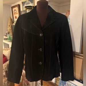 Vintage 90’s Black Suede Wilsons Leather Maxima Size Large